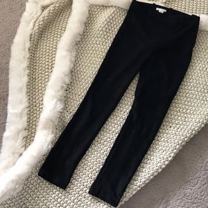 H&M -Suede black side zip pant
